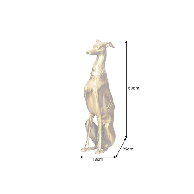 Dekorácia Grayhound 45170 Zlatá