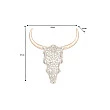 Dekorácia na stenu Bull 45561 Zlatá-Mango drevo