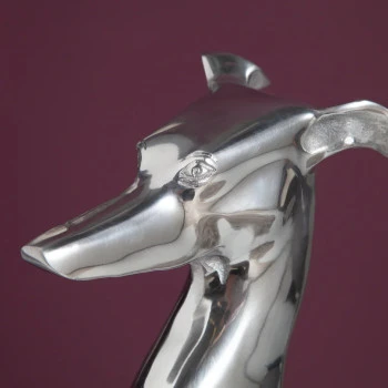 Dekorácia Grayhound 8891 Strieborná