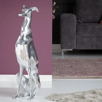 Dekorácia Grayhound 8891 Strieborná