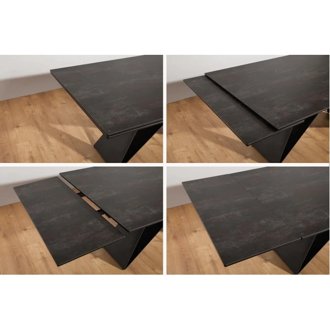 Rozkladací jedálenský stôl 38557 180/260 x 100cm Lava Ceramik