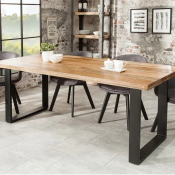 Jedálenský stôl 38658 180x90cm Masív drevo Mango prírodné