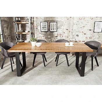 Jedálenský stôl 38660 200x90cm Masív drevo Mango prírodné - Skladom u nás v Žiline - 1Ks
