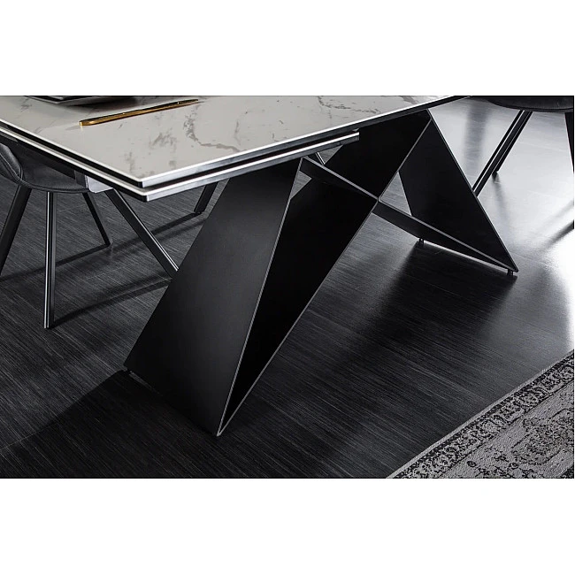 Rozkladací jedálenský stôl 39562 180/260 x 100cm White Look Ceramik