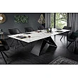 Rozkladací jedálenský stôl 39562 180/260 x 100cm White Look Ceramik