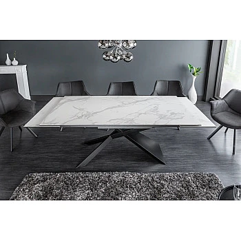 Rozkladací jedálenský stôl 40122 180/220/260 x 90cm White Ceramik 