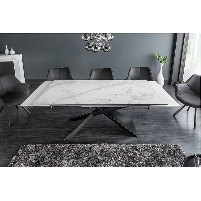 Rozkladací jedálenský stôl 40122 180/220/260 x 90cm White Ceramik