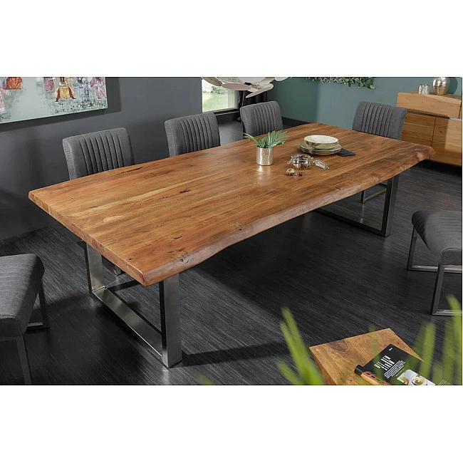 Jedálenský stôl Mammut 240x100cm Masív drevo Acacia