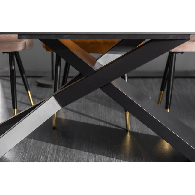 Rozkladací jedálenský stôl 40644 180/220/260 x 90cm Marble Look Ceramik