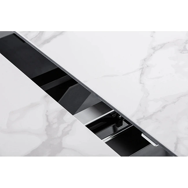 Rozkladací jedálenský stôl Eternity 41218 180/225x90cm Ceramik white marble