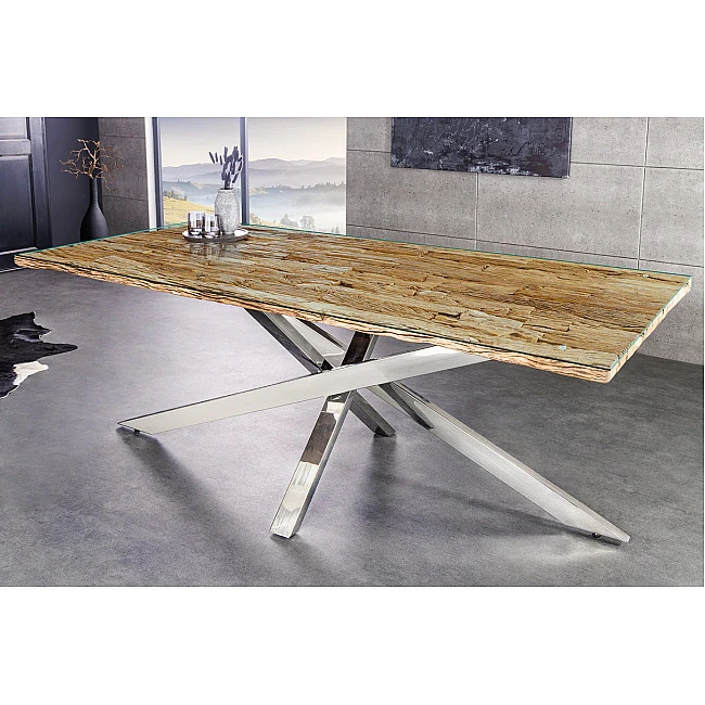 Jedálenský stôl Barracuda 43625 220x100cm Masív drevo Teak