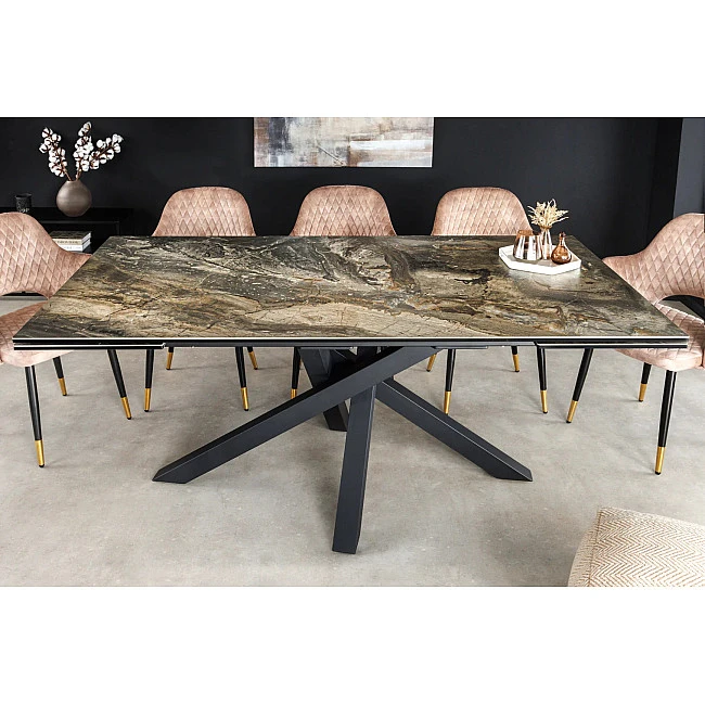 Rozkladací jedálenský stôl Marvelous 43843 180/220/260x90cm Ceramik taupe marble