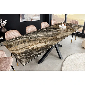 Rozkladací jedálenský stôl Marvelous 43843 180/220/260x90cm Ceramik taupe marble