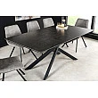 Rozkladací jedálenský stôl Alpine 43845 160/200x90cm Ceramik antracite
