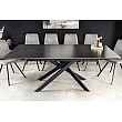 Rozkladací jedálenský stôl Alpine 43845 160/200x90cm Ceramik antracite