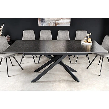 Rozkladací jedálenský stôl Alpine 43845 160/200x90cm Ceramik antracite