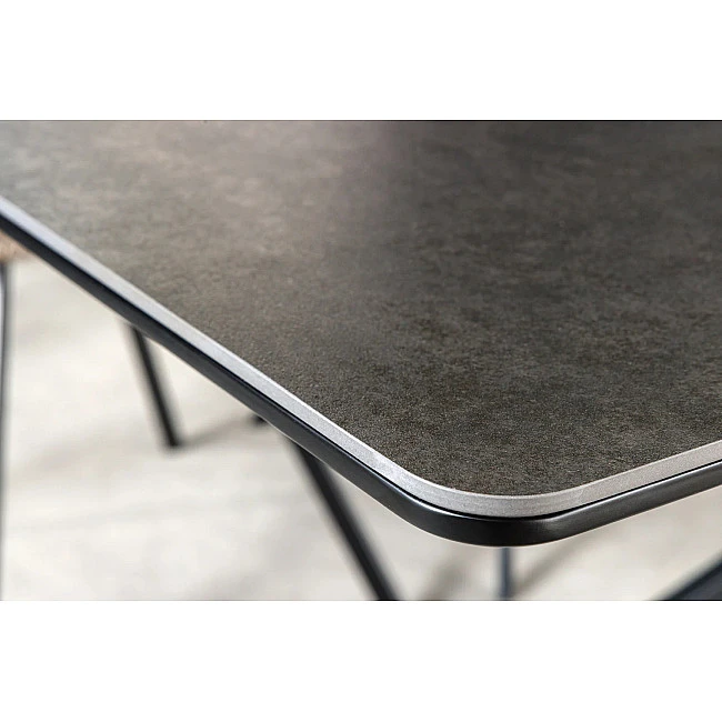 Rozkladací jedálenský stôl Alpine 43845 160/200x90cm Ceramik antracite