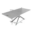 Rozkladací jedálenský stôl Alpine 43845 160/200x90cm Ceramik antracite