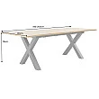 Rozkladací jedálenský stôl 45078 160/200x90cm Divoký dub fólia