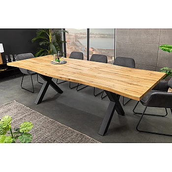 Rozkladací jedálenský stôl 45078 160/200x90cm Divoký dub fólia