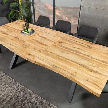 Rozkladací jedálenský stôl 45078 160/200x90cm Divoký dub fólia