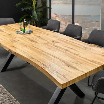 Rozkladací jedálenský stôl 45079 180/220x90cm Divoký dub fólia