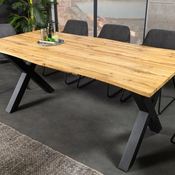 Rozkladací jedálenský stôl 45079 180/220x90cm Divoký dub fólia