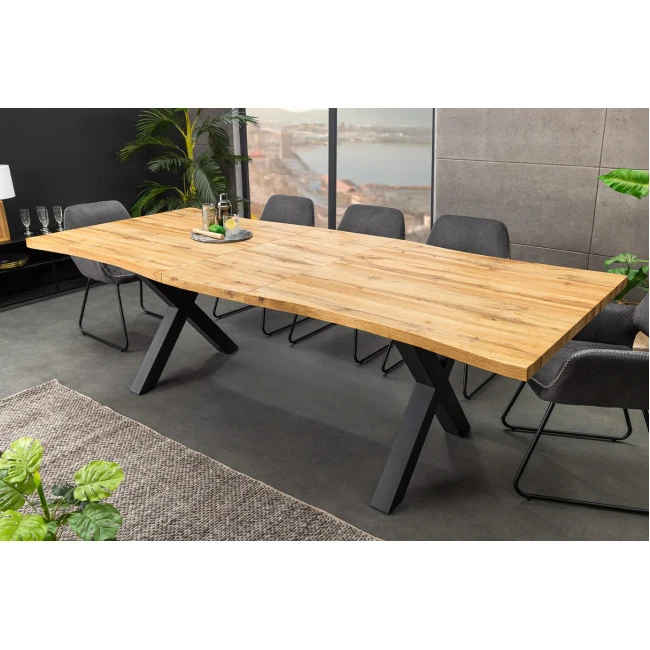 Rozkladací jedálenský stôl 45079 180/220x90cm Divoký dub fólia