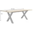 Rozkladací jedálenský stôl 45079 180/220x90cm Divoký dub fólia