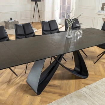 Rozkladací jedálenský stôl Infinity 45182 180/220/260 x 90cm Rust black Ceramik 