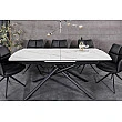Rozkladací jedálenský stôl Mikado 46495 180/230x90cm Ceramik white marble