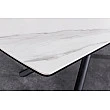 Rozkladací jedálenský stôl Mikado 46495 180/230x90cm Ceramik white marble