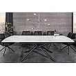 Rozkladací jedálenský stôl Mikado 46495 180/230x90cm Ceramik white marble