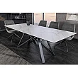 Rozkladací jedálenský stôl Atlas 46497 160/200x90cm Ceramik white marble