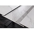 Rozkladací jedálenský stôl 46498 Concord 180/230 x 90cm White marble Look Ceramik