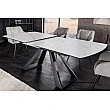 Rozkladací jedálenský stôl 46498 Concord 180/230 x 90cm White marble Look Ceramik