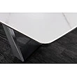 Rozkladací jedálenský stôl 46498 Concord 180/230 x 90cm White marble Look Ceramik