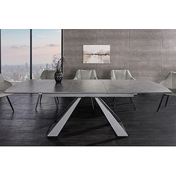 Rozkladací jedálenský stôl 46499 Concord 180/230 x 90cm Graphite Ceramik 
