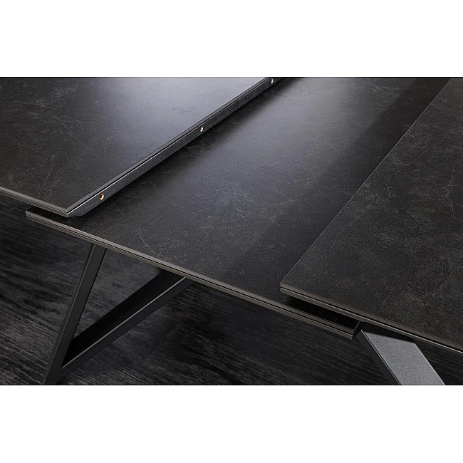 Rozkladací jedálenský stôl Atlas 46500 160/200x90cm Ceramik graphite marble