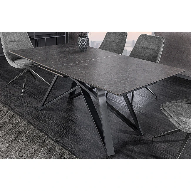 Rozkladací jedálenský stôl Atlas 46500 160/200x90cm Ceramik graphite marble