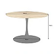 Jedálenský stôl 46559 Atelier Ø120cm Natural Dub Dyha