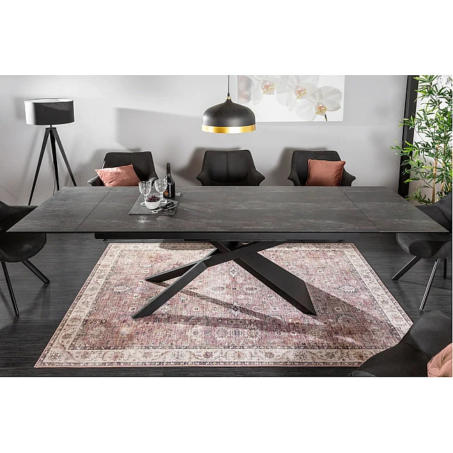 Rozkladací jedálenský stôl 40170 180/220/260 x 90cm Lava Look Ceramik