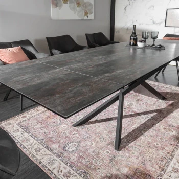 Rozkladací jedálenský stôl 40170 180/220/260 x 90cm Lava Look Ceramik 