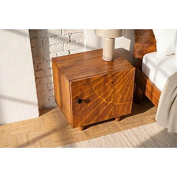 Nočný stolík 41193 Scorpion Drevo Mango Hnedé