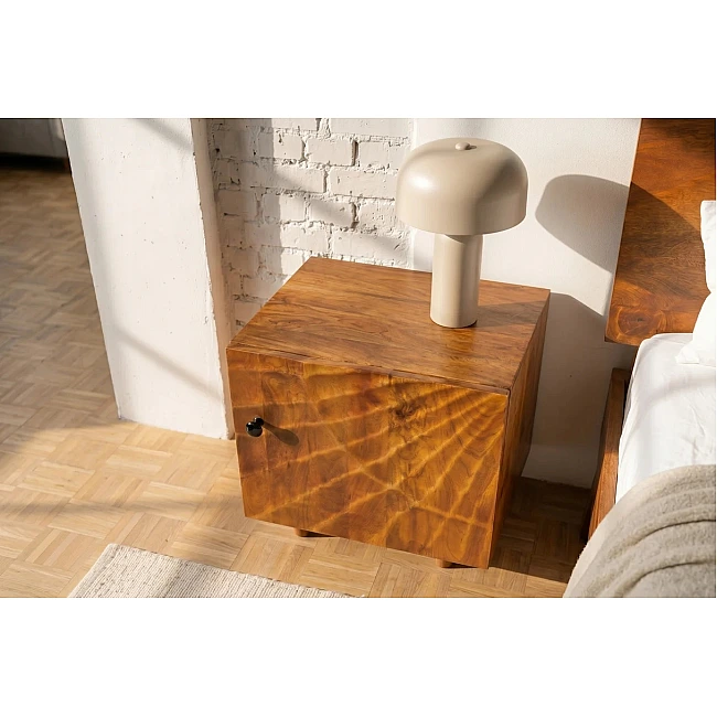 Nočný stolík 41193 Scorpion Drevo Mango Hnedé