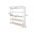 Knižnica/Regál Barracuda 43616 140cm Drevo Teak