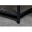 Knižnica/Regál 44322 135cm Slim Line Čierny mramor look