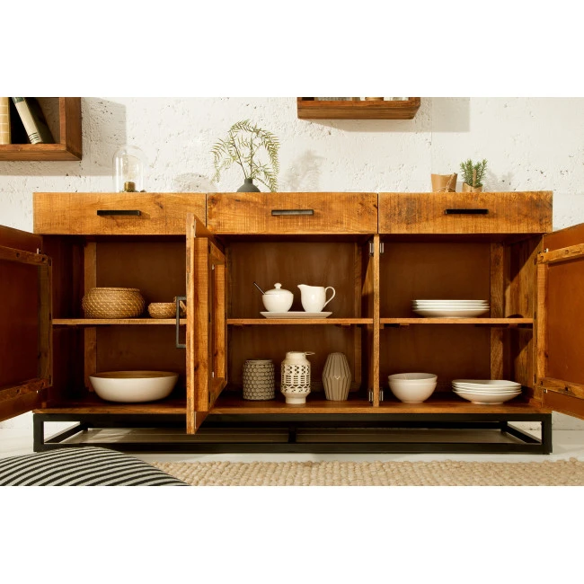 Komoda 39284 160cm Drevo Mango prírodná