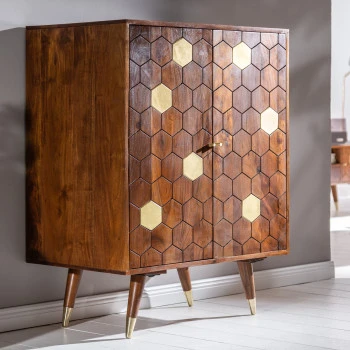 Komoda/Wine-Bar 39951 Drevo Acacia