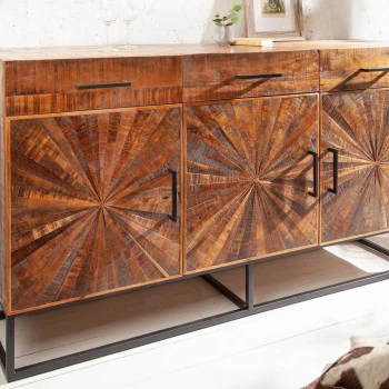 Komoda 40525 160cm Wood Art Drevo Mango Hnedá